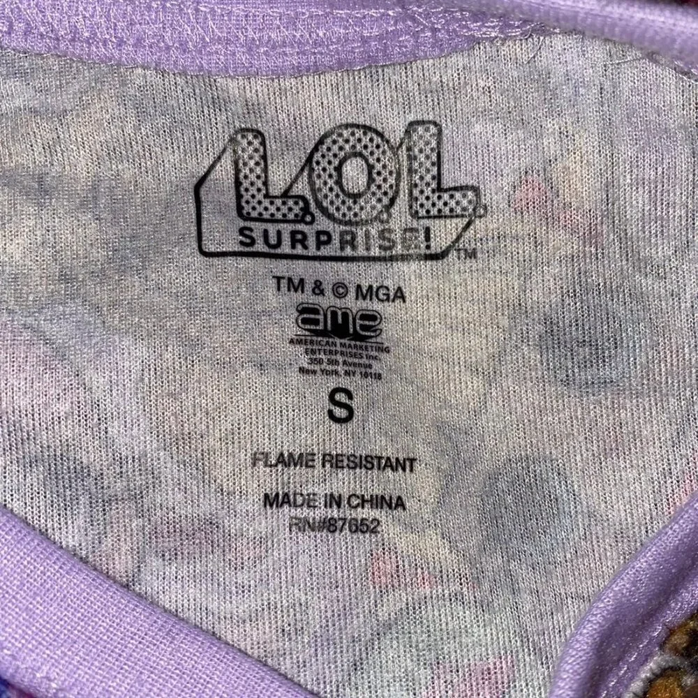 Lol Doll Two Piece Pajamas Set